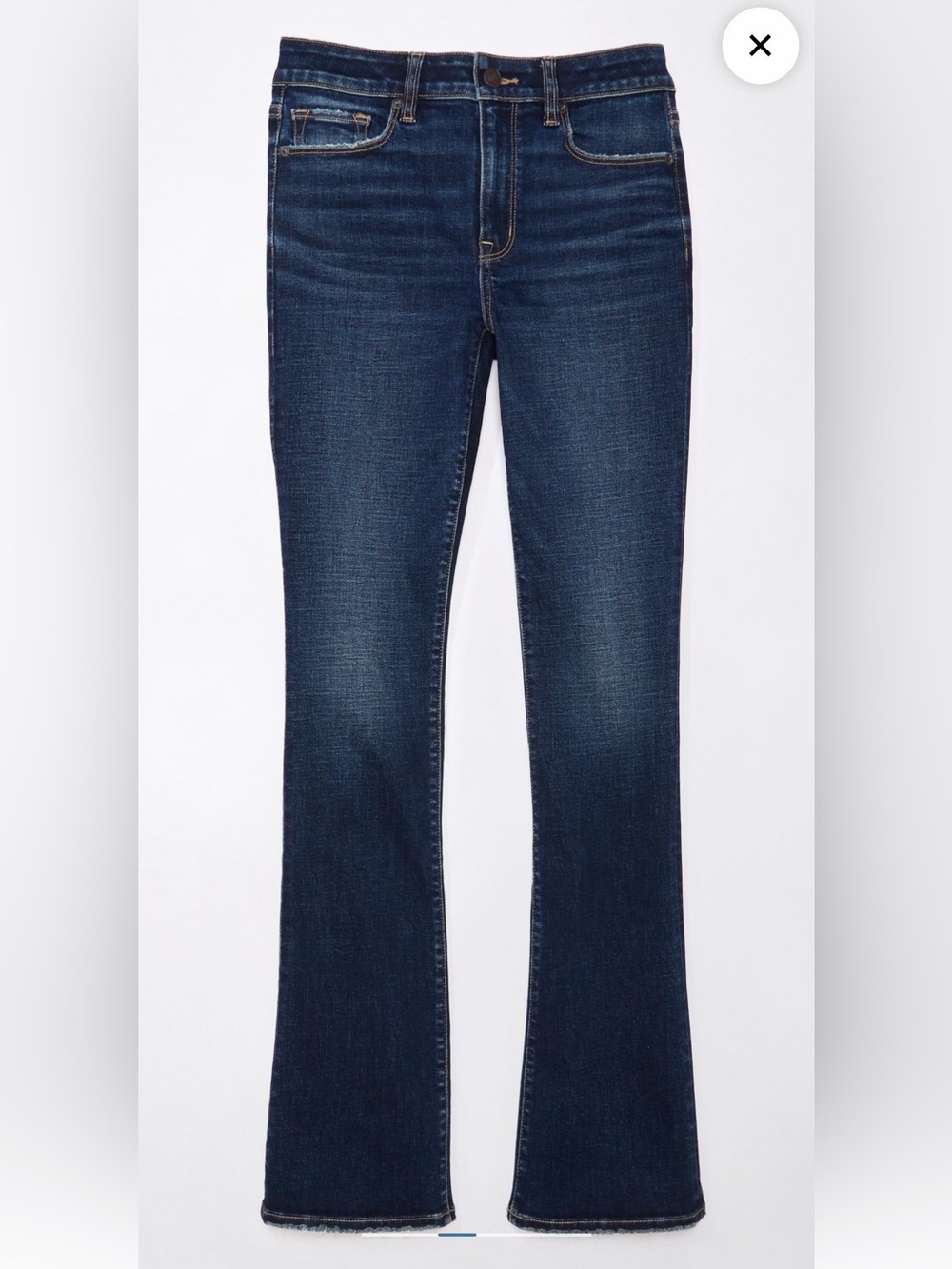 American Eagle Outfitters Dark Blue Skinny Kick Women's Jeans Plus Size